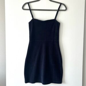 Forever 21 Navy Blue Velvet Mini Dress